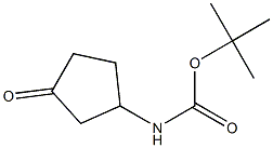 3-OXOCYCLOPENTYLCARBAMIC ACID, 1,1-DIMETHYLETHYL ESTER 구조식 이미지