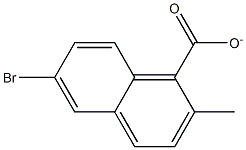 6-BROMO-2-METHYL NAPHTHOATE Structure