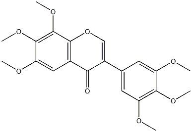 6,7,8,3',4',5'-hexamethoxyisoflavone 구조식 이미지