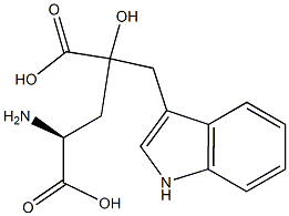 4-hydroxy-4-(indol-3-ylmethyl)glutamic acid Structure