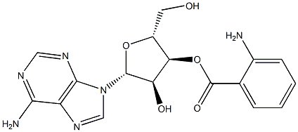 3'-O-anthraniloyladenosine 구조식 이미지