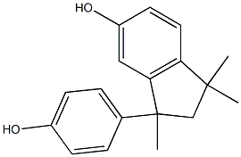 2,3-dihydro-3-(4'-hydroxyphenyl)-1,1,3-trimethyl-1H-inden-5-ol Structure