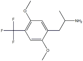 1-(2,5-dimethoxy-4-(trifluoromethyl)phenyl)-2-aminopropane 구조식 이미지