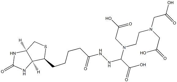 biotinyl-hydrazino-EDTA Structure