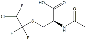 N-ACETYL-S-(2-CHLORO-1,1,2-TRIFLUOROETHYL)-L-CYSTEINE 구조식 이미지