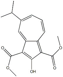 DIMETHYL-5-ISOPROPYL-2-HYDROXYAZULENE-1,3-DICARBOXYLATE Structure