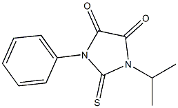 1-isopropyl-3-phenyl-2-thioxoimidazolidine-4,5-dione 구조식 이미지