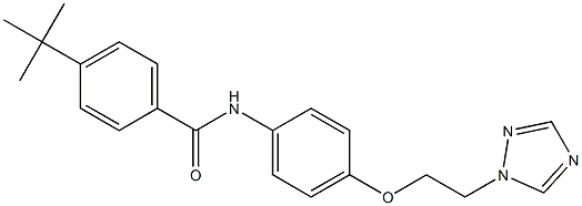 4-(tert-butyl)-N-{4-[2-(1H-1,2,4-triazol-1-yl)ethoxy]phenyl}benzenecarboxamide 구조식 이미지