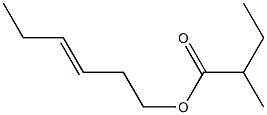 hex-3-enyl 2-methylbutanoate 구조식 이미지