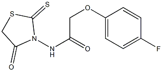 2-(4-fluorophenoxy)-N-(4-oxo-2-thioxo-1,3-thiazolan-3-yl)acetamide Structure