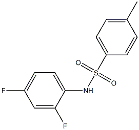 N1-(2,4-difluorophenyl)-4-methylbenzene-1-sulfonamide Structure
