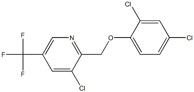 3-chloro-2-[(2,4-dichlorophenoxy)methyl]-5-(trifluoromethyl)pyridine Structure