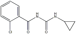 N-(2-chlorobenzoyl)-N'-cyclopropylurea Structure