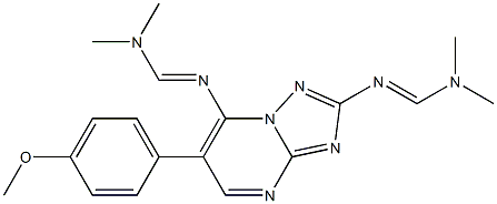 N'-[2-{[(dimethylamino)methylene]amino}-6-(4-methoxyphenyl)[1,2,4]triazolo[1,5-a]pyrimidin-7-yl]-N,N-dimethyliminoformamide Structure