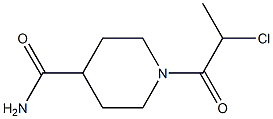 1-(2-chloropropanoyl)piperidine-4-carboxamide 구조식 이미지