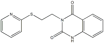 3-[2-(2-pyridylthio)ethyl]-1,2,3,4-tetrahydroquinazoline-2,4-dione 구조식 이미지