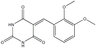 5-(2,3-dimethoxybenzylidene)hexahydropyrimidine-2,4,6-trione Structure