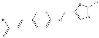 (E)-3-{4-[(2-chloro-1,3-thiazol-5-yl)methoxy]phenyl}-2-propenoic acid Structure