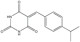 5-(4-isopropylbenzylidene)hexahydropyrimidine-2,4,6-trione 구조식 이미지