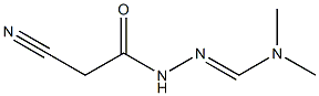 N'-(2-cyanoacetyl)-N,N-dimethylhydrazonoformamide 구조식 이미지