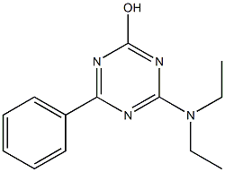 4-(diethylamino)-6-phenyl-1,3,5-triazin-2-ol 구조식 이미지