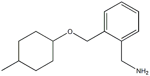 (2-{[(4-methylcyclohexyl)oxy]methyl}phenyl)methanamine Structure