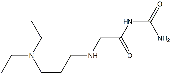 (2-{[3-(diethylamino)propyl]amino}acetyl)urea Structure