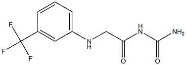 (2-{[3-(trifluoromethyl)phenyl]amino}acetyl)urea Structure