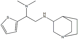 (2-{1-azabicyclo[2.2.2]octan-3-ylamino}-1-(thiophen-2-yl)ethyl)dimethylamine 구조식 이미지