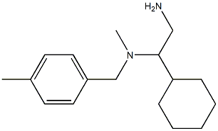 (2-amino-1-cyclohexylethyl)(methyl)[(4-methylphenyl)methyl]amine Structure