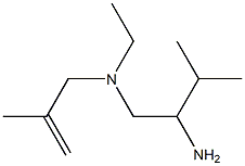 (2-amino-3-methylbutyl)(ethyl)(2-methylprop-2-en-1-yl)amine 구조식 이미지