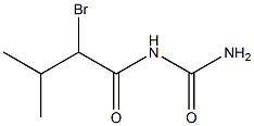 (2-bromo-3-methylbutanoyl)urea 구조식 이미지
