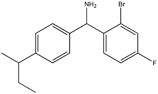 (2-bromo-4-fluorophenyl)[4-(butan-2-yl)phenyl]methanamine 구조식 이미지