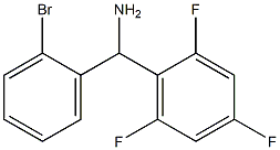 (2-bromophenyl)(2,4,6-trifluorophenyl)methanamine Structure