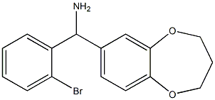 (2-bromophenyl)(3,4-dihydro-2H-1,5-benzodioxepin-7-yl)methanamine Structure