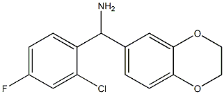 (2-chloro-4-fluorophenyl)(2,3-dihydro-1,4-benzodioxin-6-yl)methanamine 구조식 이미지