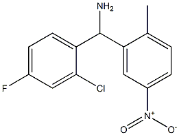 (2-chloro-4-fluorophenyl)(2-methyl-5-nitrophenyl)methanamine 구조식 이미지