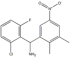 (2-chloro-6-fluorophenyl)(2,3-dimethyl-5-nitrophenyl)methanamine Structure