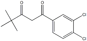 1-(3,4-dichlorophenyl)-4,4-dimethylpentane-1,3-dione 구조식 이미지