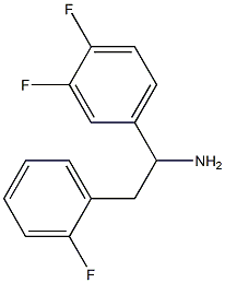 1-(3,4-difluorophenyl)-2-(2-fluorophenyl)ethan-1-amine Structure