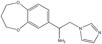 1-(3,4-dihydro-2H-1,5-benzodioxepin-7-yl)-2-(1H-imidazol-1-yl)ethanamine Structure