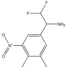 1-(3,4-dimethyl-5-nitrophenyl)-2,2-difluoroethan-1-amine Structure