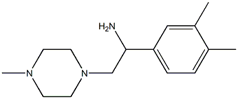 1-(3,4-dimethylphenyl)-2-(4-methylpiperazin-1-yl)ethan-1-amine 구조식 이미지