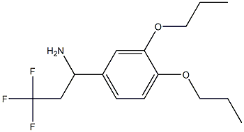 1-(3,4-dipropoxyphenyl)-3,3,3-trifluoropropan-1-amine Structure