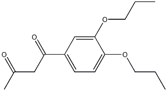 1-(3,4-dipropoxyphenyl)butane-1,3-dione Structure