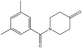 1-(3,5-dimethylbenzoyl)piperidin-4-one 구조식 이미지