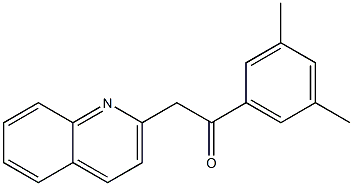 1-(3,5-dimethylphenyl)-2-(quinolin-2-yl)ethan-1-one 구조식 이미지