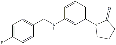 1-(3-{[(4-fluorophenyl)methyl]amino}phenyl)pyrrolidin-2-one Structure