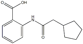 2-[(cyclopentylacetyl)amino]benzoic acid Structure