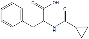 2-[(cyclopropylcarbonyl)amino]-3-phenylpropanoic acid 구조식 이미지